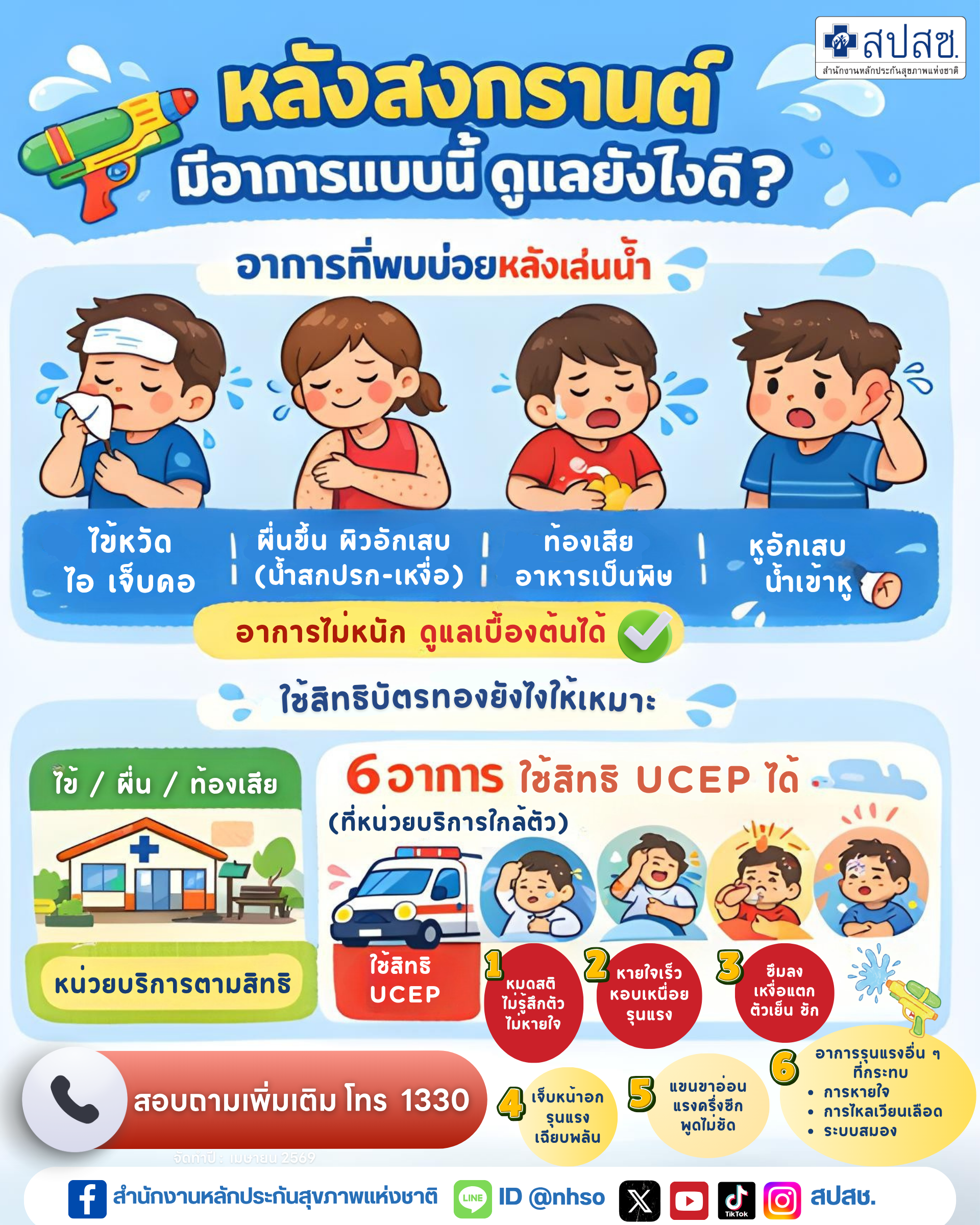 หลังสงกรานต์ มีอาการแบบนี้ ดูแลยังไงดี